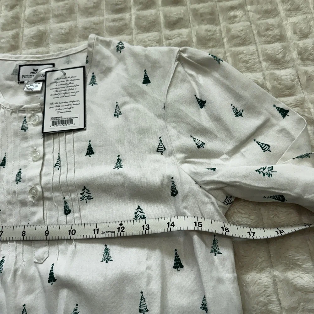 NEW Petite Plume 12 Beatrice Nightgown Long Sleeve Christmas Tree Holiday